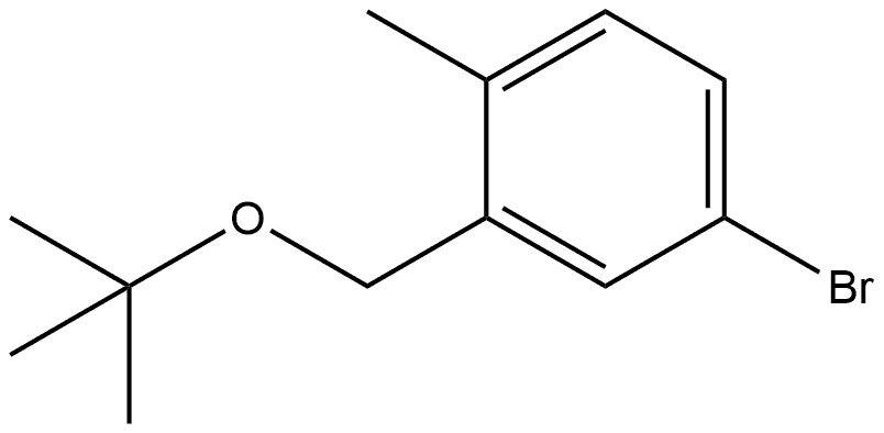 4-Bromo-2-[(1,1-dimethylethoxy)methyl]-1-methylbenzene Structure