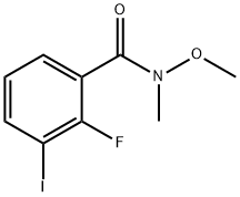 2-Fluoro-3-iodo-N-methoxy-N-methylbenzamide Struktur