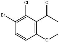 3'-Bromo-2'-chloro-6'-methoxyacetophenone,1934638-28-4,结构式