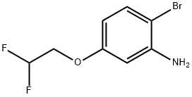 2-Bromo-5-(2,2-difluoroethoxy)aniline 化学構造式