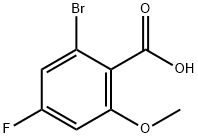 2-Bromo-4-fluoro-6-methoxybenzoic acid 结构式