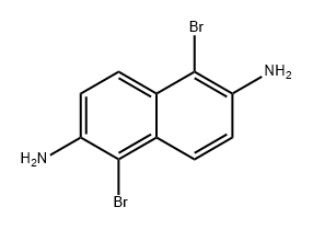 2,6-Naphthalenediamine, 1,5-dibromo- Structure