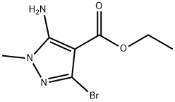 5-氨基-3-溴-1-甲基-1H-吡唑-4-甲酸乙酯,1934857-77-8,结构式