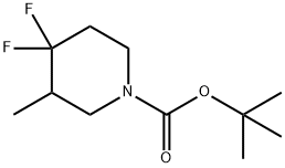 tert-butyl 4,4-difluoro-3-methylpiperidine-1-carboxylate Structure