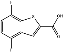 4,7-difluoro-1-benzothiophene-2-carboxylic acid,1934929-12-0,结构式