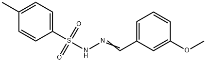 N'-(2-甲氧基亚苄基)-4-甲基苯磺酰肼 结构式