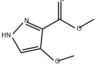 4-甲氧基-1H-吡唑-3-羧酸甲酯 结构式