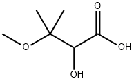 Butanoic acid, 2-hydroxy-3-methoxy-3-methyl- Struktur