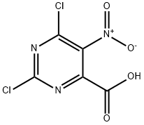 2,6-Dichloro-5-nitropyrimidine-4-carboxylic acid Structure