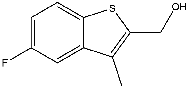 (5-fluoro-3-methylbenzo[b]thiophen-2-yl)methanol Structure