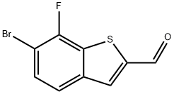 6-Bromo-7-fluorobenzo[b]thiophene-2-carboxaldehyde Structure