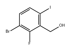 (3-溴-2-氟-6-碘苯基)甲醇,1935071-22-9,结构式
