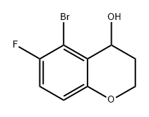 2H-1-Benzopyran-4-ol, 5-bromo-6-fluoro-3,4-dihydro- Structure