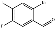 2-Bromo-5-fluoro-4-iodobenzaldehyde 化学構造式