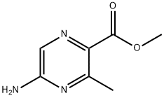 2-Pyrazinecarboxylic acid, 5-amino-3-methyl-, methyl ester 结构式