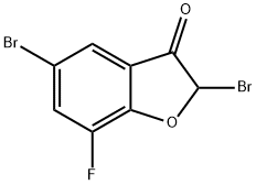 2,5-Dibromo-7-fluorobenzo[b]furan-3(2H)-one 结构式