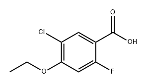 5-Chloro-4-ethoxy-2-fluorobenzoic acid 结构式