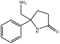 5-(aminomethyl)-5-phenylpyrrolidin-2-one Struktur