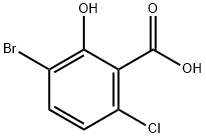 3-Bromo-6-chloro-2-hydroxybenzoic acid,1935195-64-4,结构式