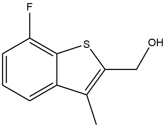 (7-fluoro-3-methylbenzo[b]thiophen-2-yl)methanol Struktur