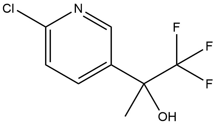 6-Chloro-α-methyl-α-(trifluoromethyl)-3-pyridinemethanol Structure