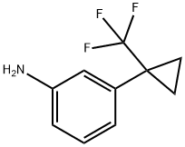 Benzenamine, 3-[1-(trifluoromethyl)cyclopropyl]-|3-(1-(三氟甲基)环丙基)苯胺