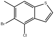 5-bromo-4-chloro-6-methyl-1-benzothiophene 结构式