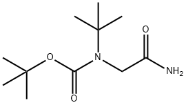 Carbamic acid,?N-?(2-?amino-?2-?oxoethyl)?-?N-?(1,?1-?dimethylethyl)?-?, 1,?1-?dimethylethyl ester 结构式