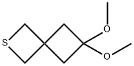 2-Thiaspiro[3.3]heptane, 6,6-dimethoxy- Structure