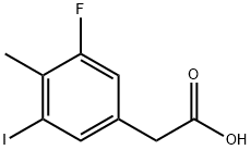 3-Fluoro-5-iodo-4-methylphenylacetic acid 结构式