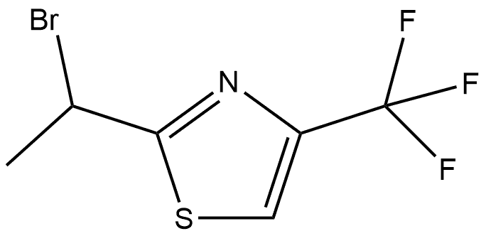 2-(1-Bromoethyl)-4-(trifluoromethyl)thiazole Struktur