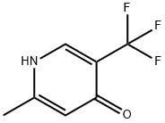 4-Hydroxy-2-methyl-5-(trifluoromethyl)pyridine 化学構造式