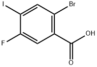 2-Bromo-5-fluoro-4-iodobenzoic acid Struktur