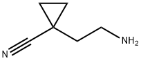 Cyclopropanecarbonitrile, 1-(2-aminoethyl)- Struktur