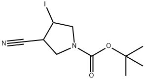 tert-butyl 3-cyano-4-iodopyrrolidine-1-carboxylate,1935926-03-6,结构式