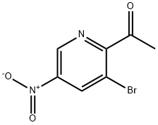 2-Acetyl-3-bromo-5-nitropyridine 结构式