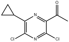 1-(3,5-Dichloro-6-cyclopropylpyrazin-2-yl)ethanone,1935943-01-3,结构式