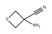 3-Thietanecarbonitrile, 3-amino- Structure