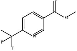 methyl 6-(1,1-difluoroethyl)pyridine-3-carboxylate Struktur