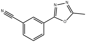 3-(5-Methyl-1,3,4-oxadiazol-2-yl)benzonitrile Struktur