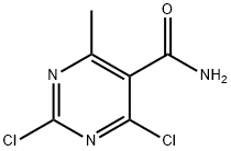 2,4-二氯-6-甲基嘧啶-5-甲酰胺 结构式