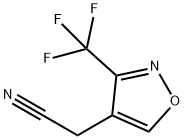 3-(三氟甲基)-4-异噁唑乙腈,1936025-64-7,结构式