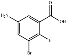 5-氨基-3-溴-2-氟苯甲酸,1936029-22-9,结构式
