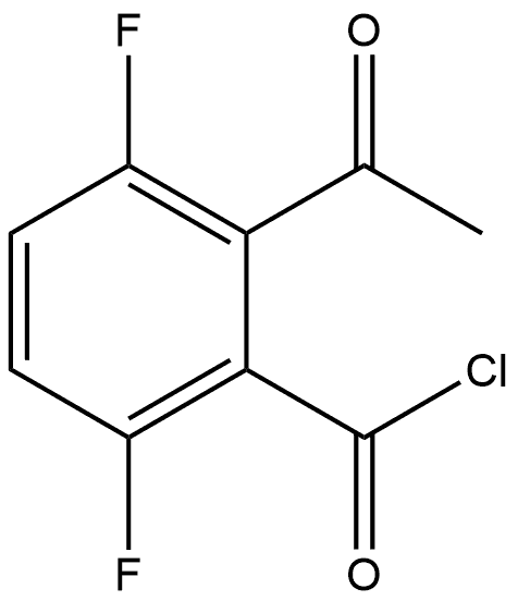 2-Acetyl-3,6-difluorobenzoyl chloride,1936074-83-7,结构式