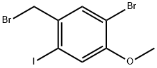 5-Bromo-2-iodo-4-methoxybenzyl bromide Structure