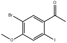 5-Bromo-2-iodo-4-methoxyacetophenone,1936097-96-9,结构式