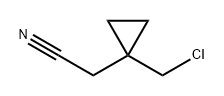 2-(1-(氯甲基)环丙基)乙腈,1936099-06-7,结构式