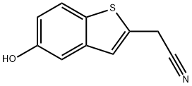 2-(5-hydroxy-1-benzothiophen-2-yl)acetonitrile,1936099-60-3,结构式