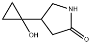 2-Pyrrolidinone, 4-(1-hydroxycyclopropyl)- Struktur