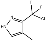 1H-Pyrazole, 3-(chlorodifluoromethyl)-4-methyl- Struktur